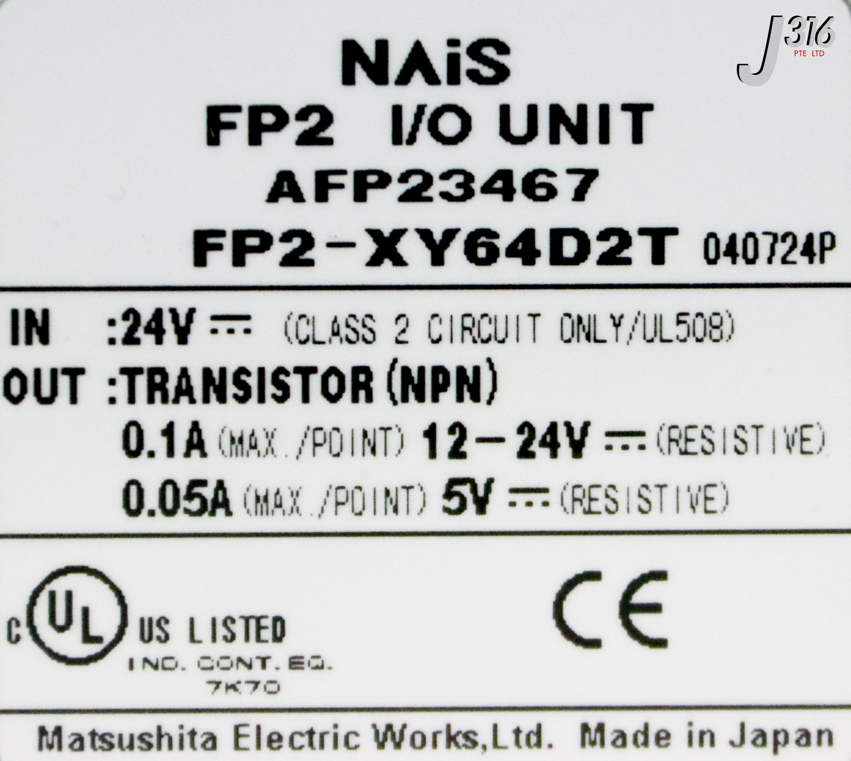 35242 NAIS FP2 I/O UNIT FP2-XY64D2T | eBay
